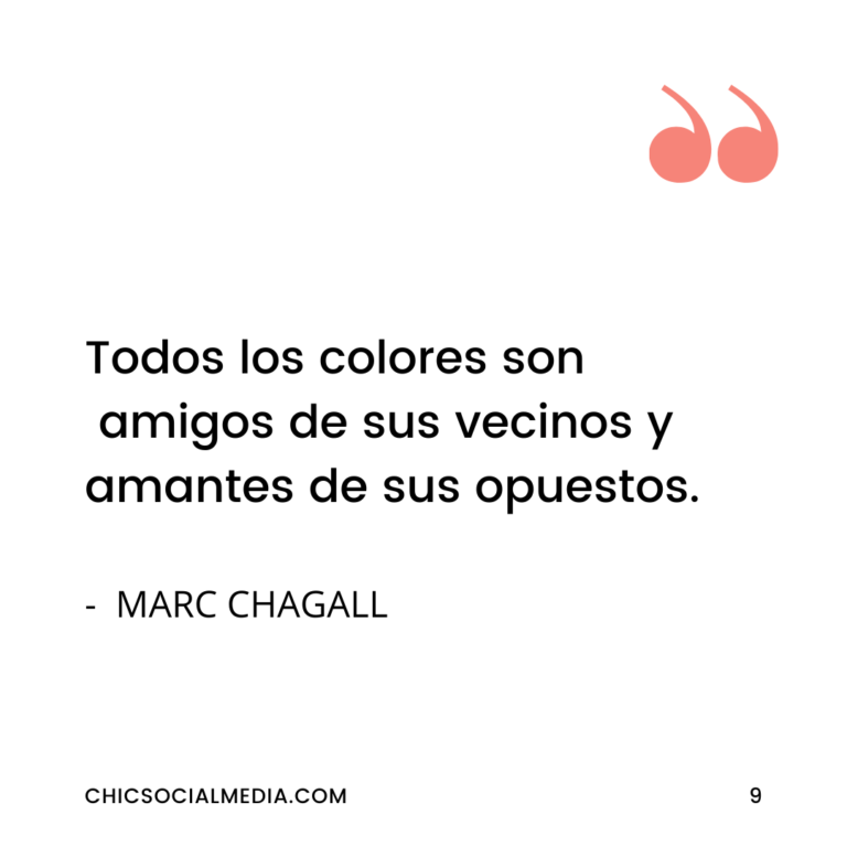 Chic Social Círculo Cromático, Media. Mary Mar Camino.
